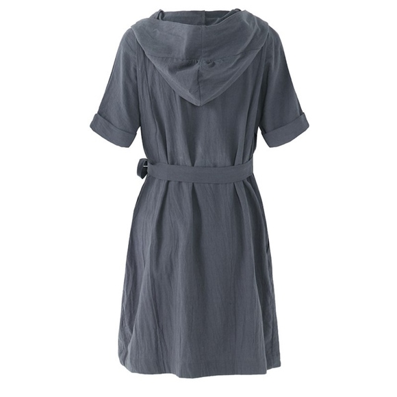 Cotton lagenlook wrap tunic - Picture 2 of 2